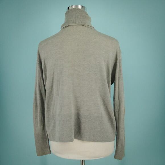 Everlane Size XS Gray Grey Turtleneck Long Sleeve Wool Knit Pullover Sweater - Picture 2 of 5